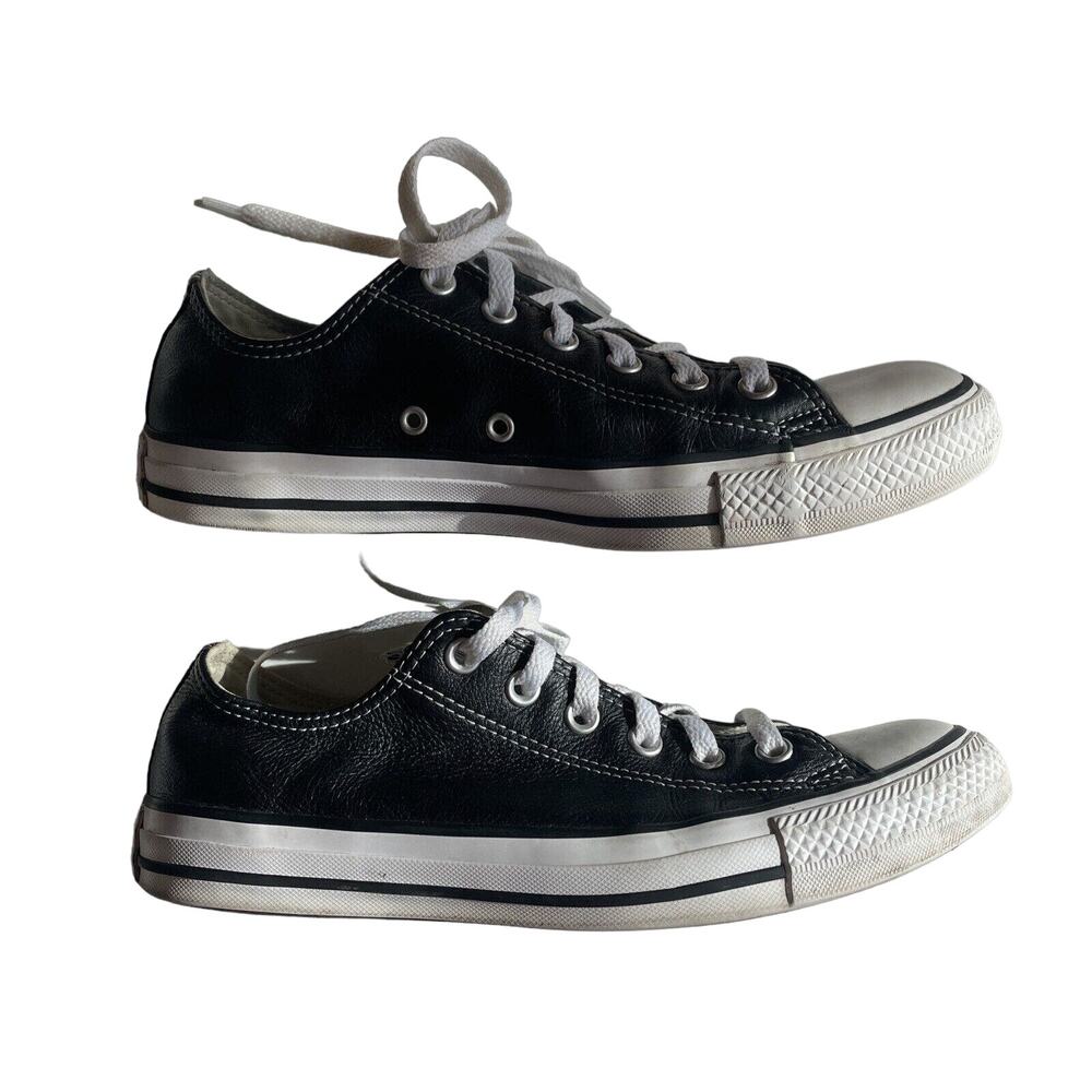 Size 7 Men/ 9 Women: Converse Chuck Taylor All Star OX Black - 132174C
